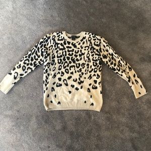 Nordstrom Cashmere Leopard Sweater